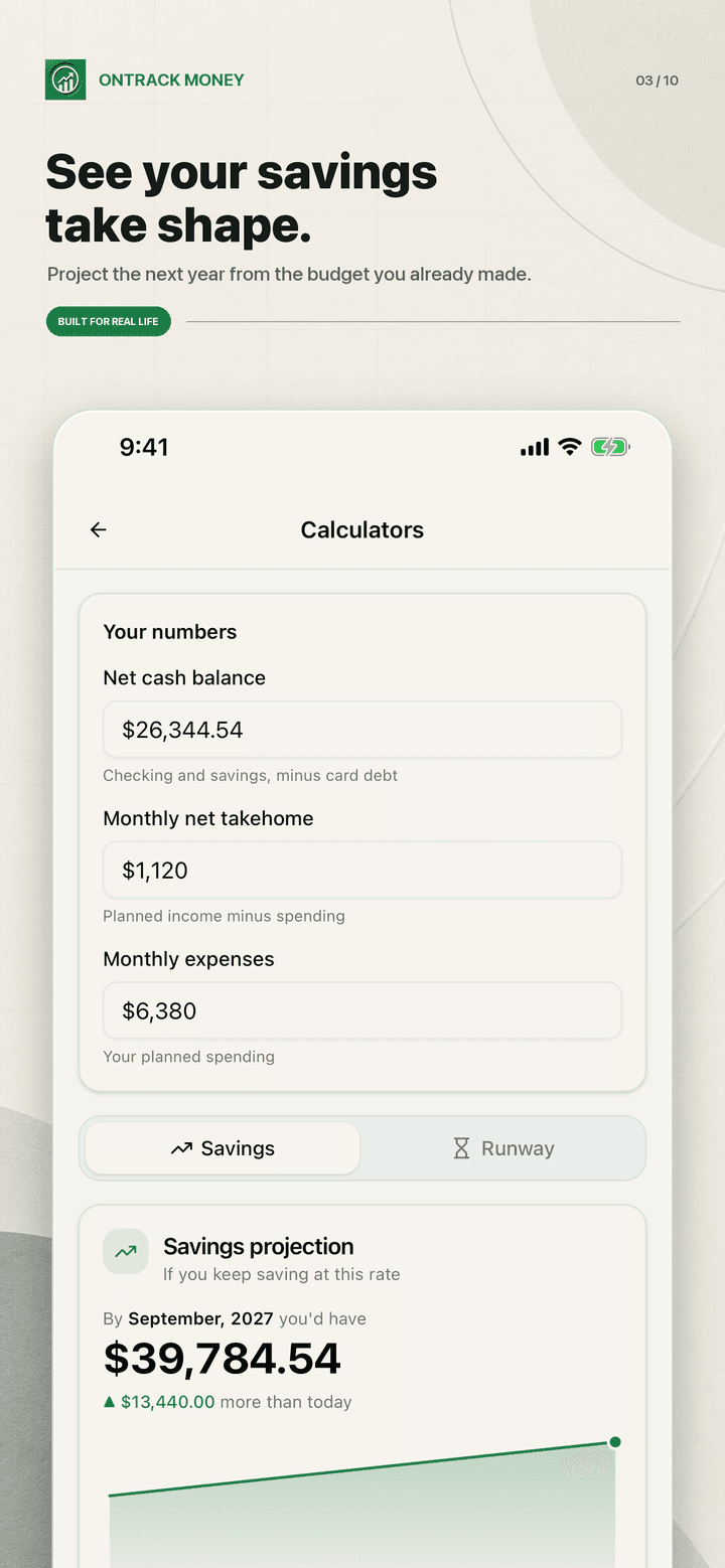 Savings calculator