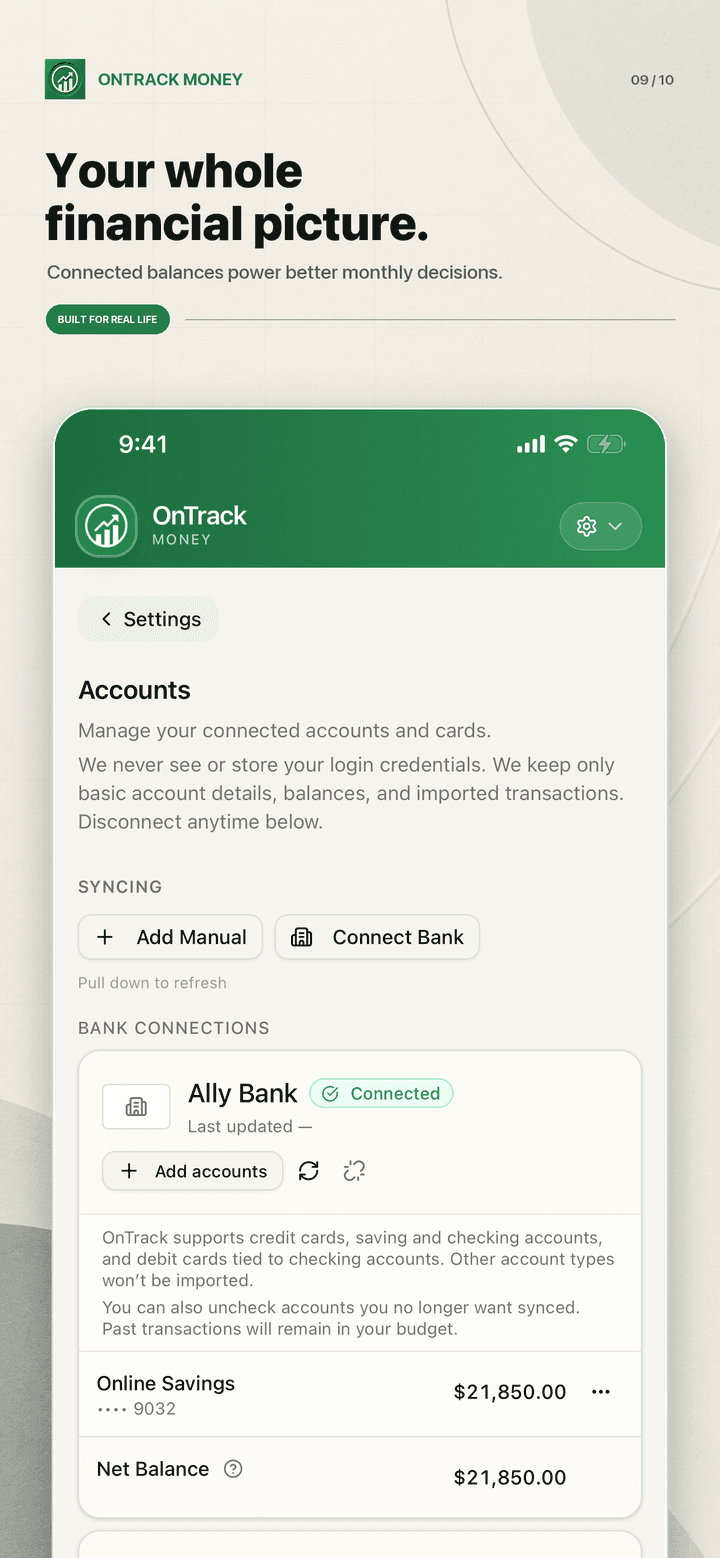 Connected accounts